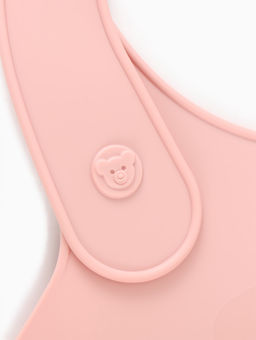 Нагрудник детский, светло-розовый