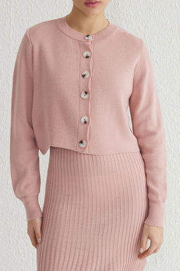 Pembe Duz Midi Elbise TWOSS23EL00738