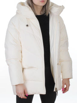 8808 MILK WHITE Куртка зимняя женская (150 гр. холлофайбер)