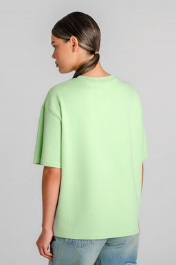 Арт. 3-302/3 Футболка женская оверсайз 44-50 (4 шт) Цвет:салатовый - Калинка фото 4