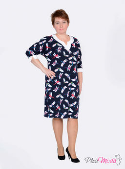 Платье Модель №24 размеры 52-70 - Plusmoda фото 4