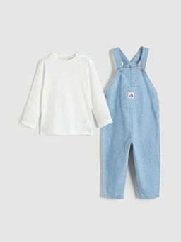 Erkek Bebek Jean Salopet ve Ti??rt