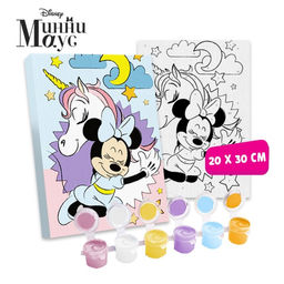 Картина по номерам, 20 х 30 см Самой красивой, Минни Маус и единорог