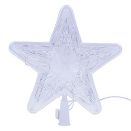 ULD-H2222-030/DTA MULTI STAR-1 Украшение светодиодное для ёлки Звезда-1, 22 см. 30 светодиодов. Разноцветный свет. Прозрачный провод. TM Uniel.