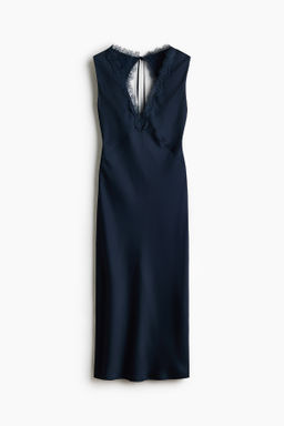 Vestido de espalda descubierta con encaje