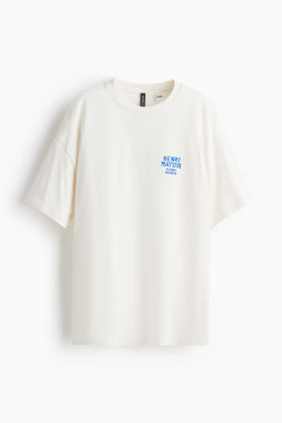 Camiseta oversize con motivo estampado - H&m фото 5