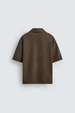 CAMISA POLO FLUIDA / Khaki - Zara фото 8
