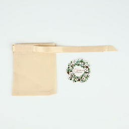 Цена за 5 шт. Мешочек подарочный из хлопка «С Новым годом», 10×12 см ± 1.5 см