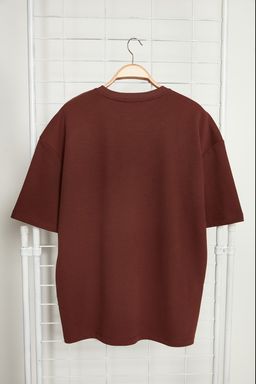 TRENDYOL MAN Oversize/Genis Kesim Bisiklet Yaka K?sa Kol Yaz? Bask?l? Pamuklu Kal?n T-Shirt TMNSS23TS00083 - Trendyolmilla фото 7