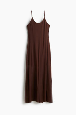 Vestido de malla con tirantes finos
