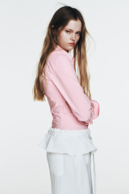 PLAIN POPLIN SHIRT - Zara фото 10