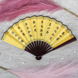 Веер 27 см / 622-9 /уп 5/600/бамбук,полиэстер - Галеонтрейд фото 5