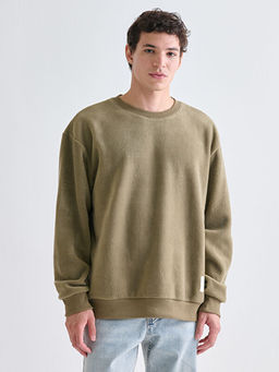 Bisiklet Yaka Erkek Sweatshirt