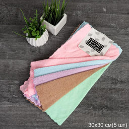 Салфетка для уборки 5 штук 30х30 см / M2 /уп 600/ - Галеонтрейд фото 3