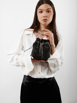 LACCOMA сумка ST164-черный стразы