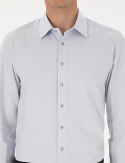 Gri Slim Fit Arm_rl_ Uzun Kollu G_mlek