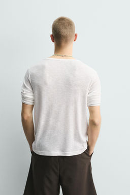 CAMISETA RELAXED FIT ESTRUCTURA CANAL? / Blanco