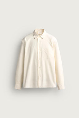 CAMISA RELAXED FIT ALGOD?N / Blanco - Zara фото 7