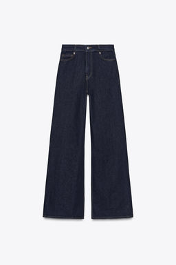 ZW COLLECTION HIGH-WAIST WIDE-LEG JEANS - Zara фото 6