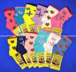 Цена за 10 пар. ЮстаТекс носки подростковые 3с20 хлопок на девочек