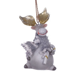 Фигурка декоративная подвесная "Олень", L5,5 W4,5 H10,5 см, 2в.