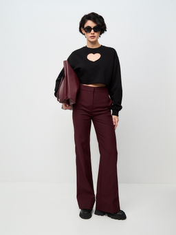 Оверсайз кроп-свитшот с вырезом сердце NEW - Fashion.love.story фото 7