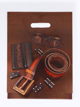 Цена за 50 шт. Пакет подарочный «Домино» полиэтиленовый с вырубной ручкой, 30×40 см, 30 мкм