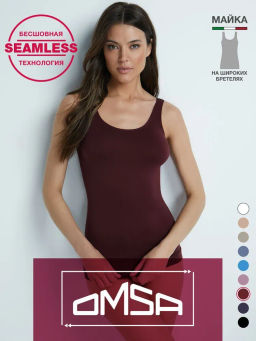 181DD(481) Omsa Майка на широких бретелях (микрофибра)  фото 37