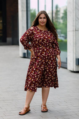 Платье Luxury Moda 1413 бордовый