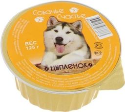 Собачье Счастье ламис. 125 г. Цыплёнок 1/16 4607048073773