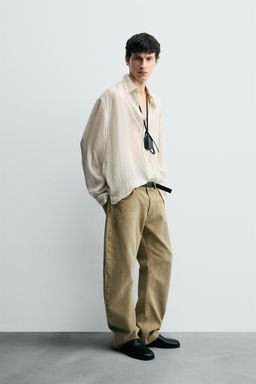 STRIPED FLOWING SHIRT - Zara фото 4