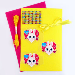 Набор для создания шкатулки из фетра ?Любимая зайка? с термонаклейкой - Школа талантов фото 3