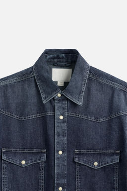 WESTERN DENIM SHIRT WITH POCKETS - Zara фото 44