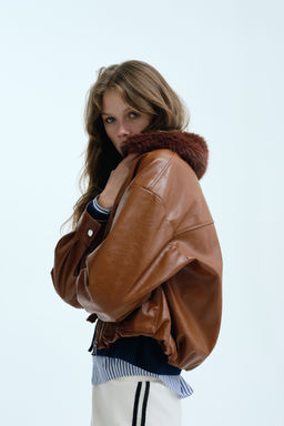 Chaqueta con cuello efecto pelo - H&m фото 3