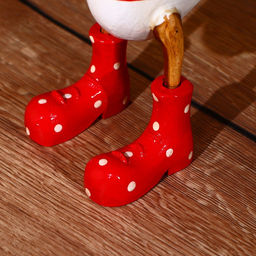 Сувенир «Утка в красном» 27 см, дерево