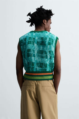 GRAPHIC PRINT KNIT WAISTCOAT  OTIS KWAME KYE QUAICOE - Zara фото 12