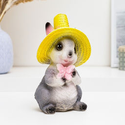 Копилка для денег Зайчик с бабочкой, гипс, 20 см