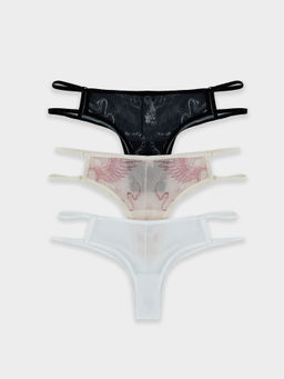 Цена за 2 штуки! Трусы бразилиана женские в наборе, 3 шт - Mark formelle фото 8