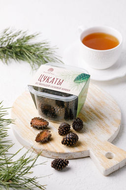 Цукаты из молодой сосновой шишки