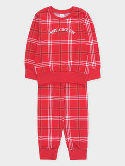 Пижама детская Crockid К 1664-1 вишня из хлопка