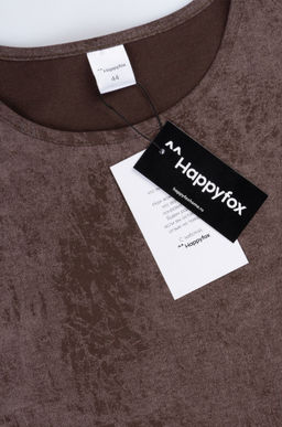 Женская удлиненная футболка с разрезами Happyfox