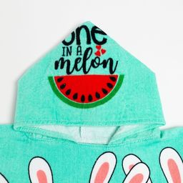 Полотенце-пончо детское махровое Крошка Я Зайчики 60х120см, 100% хлопок, 300гр/м2  фото 20