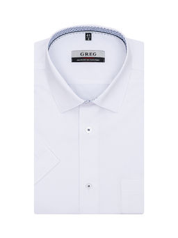 Сорочка мужская короткий рукав GREG 100/109/WH/10p