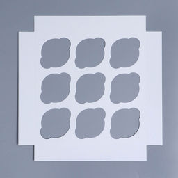 Цена за 5 шт. Коробка для капкейков, кондитерская упаковка с окном, 9 ячеек «Капкейки», 25 х 25 х 10 см