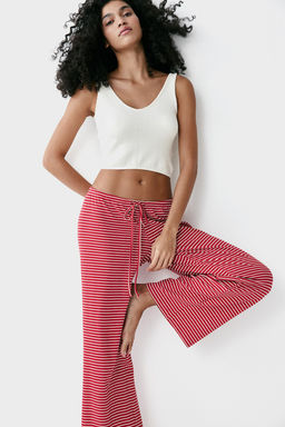 Pantalon amplio de punto