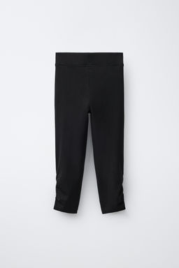 LEGGING CAPRI FRUNCE / Negro - Zara фото 3