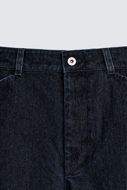 RELAXED FIT FLOCKED TROUSERS - Zara фото 9