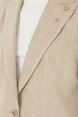 Куртка U.S. Polo Assn хлопок с льном хаки  фото 7