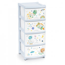 Комод 4-х секционный детский (для мальчиков) М1243,,