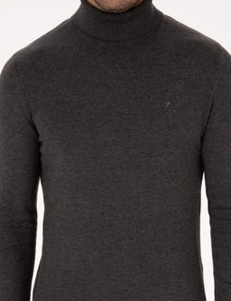 F_me Slim Fit Pamuk Kar___ml_ Bal_k__ Yaka Basic Triko Kazak - Cacharel фото 6